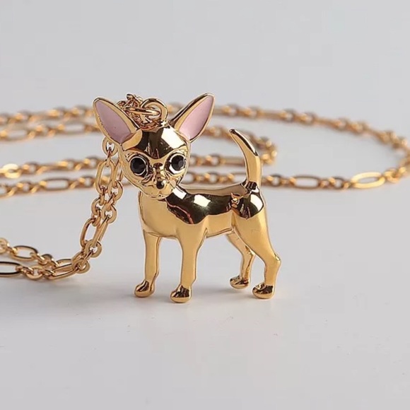 KATE SPADE • Haute Stuff Chihuahua Long Necklace - Picture 4 of 6